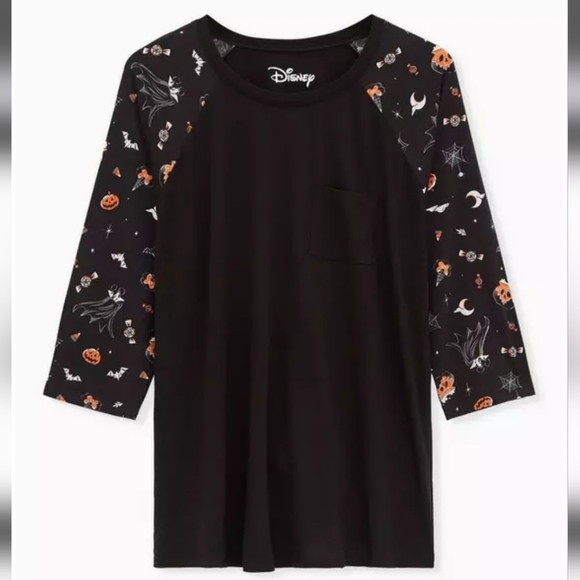 Torrid Disney Halloween Raglan Tee - Picture 1 of 5